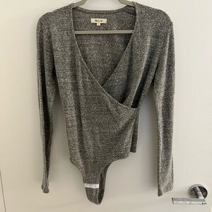 Madewell Gray Knit Top